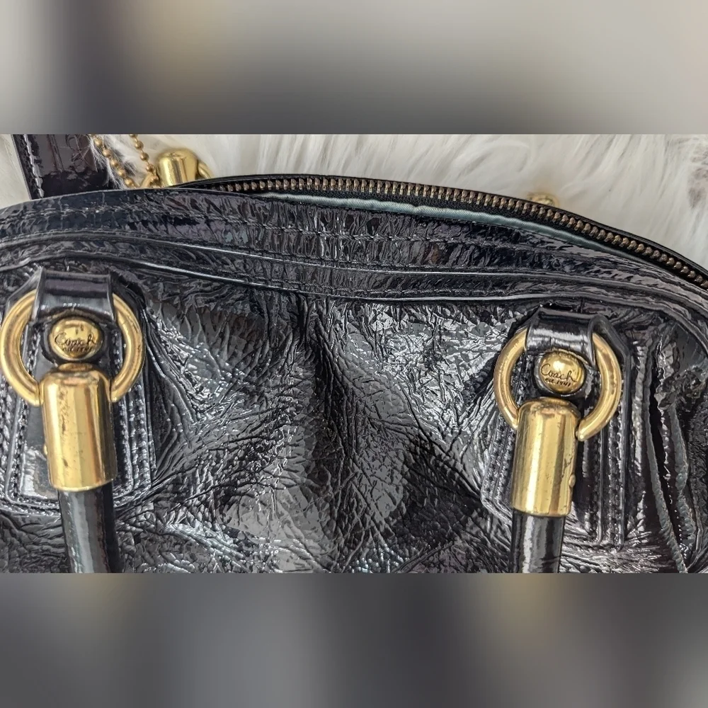 COACH Kristen satchel bag With Coach New York Drawstring Dust Storage Cover